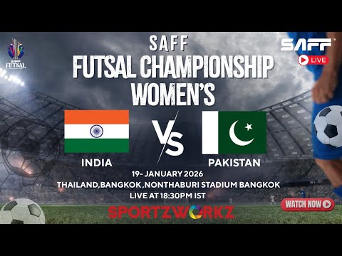 LIVE |SAFF Women’s Futsal Championship 2026 | Day 4 – Match 3 | India vs Pakistan