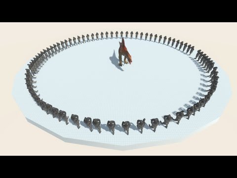 Every Unit surrounded by BERSERKER GORILLA - Animal Revolt Battle Simulator