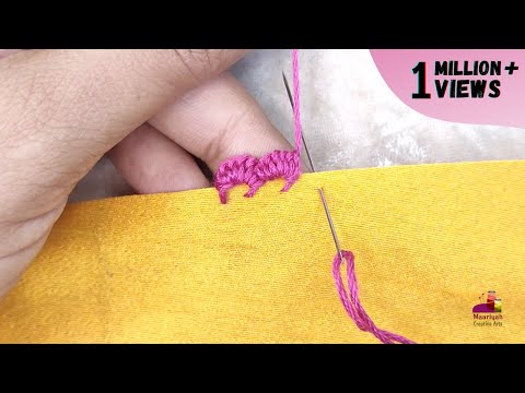 Use Needle and Thread To Make Border Design | Randa Embroidery | Beginners Lace 1051