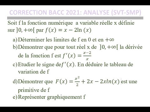 Analyse bacc 21 : correction bacc 2021