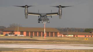 preview picture of video '13 0062 Cv 22 Osprey USAF Mildenhall 27 2 15 2'