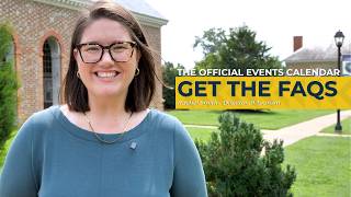 Get the FAQs: Plan Ahead with the Official Events Calendar