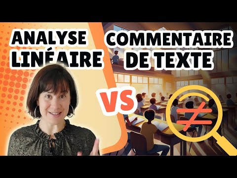 Différences entre le commentaire et l'analyse linéaire | En 3 min ⏱