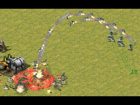 If the V3 Rocket Launcher is launching a Chaos Drone！ -Red Alert2