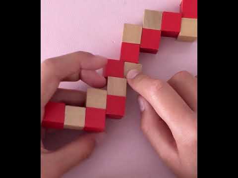 Würfelschlange zusammensetzen!!!Ganz einfach!!! In nur 5Minuten !!!