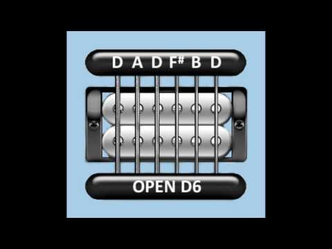 Perfect Guitar Tuner (Open D6 = D A D F# B D)