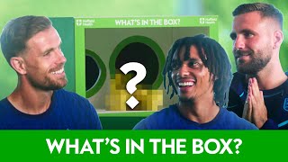 What's in the Box? challenge with Henderson, Trent and Luke Shaw