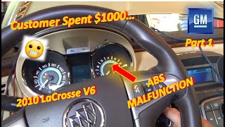 (Pt 1) Customer Spent $1000...Car STILL BROKEN!? (Buick GM ABS MALFUNCTION U0074)