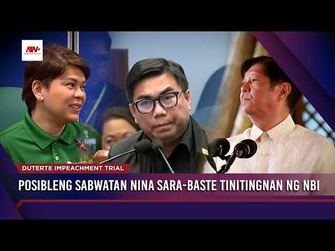 Posibleng sabwatan nina Sara-Baste tinitingnan ng NBI | Newswatch Reports