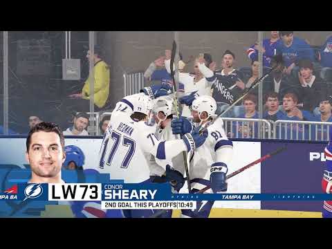 NHL 24 Gameplay: Playoff mode - Tampa Bay Lightning vs New York Rangers - (Xbox Series X) [4K60FPS]