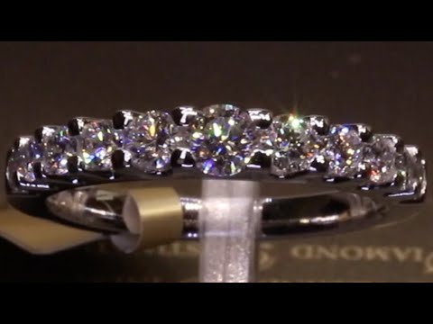 #52244 | T1.00ct | Graduated Eleven Stone Round Brilliant Diamond Eternity Ring | Set in White Gold