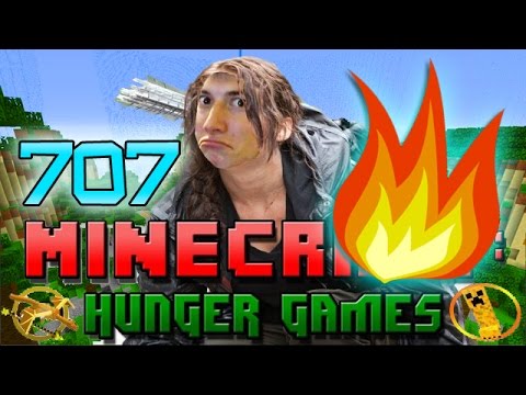 Minecraft: TNT, FIRE, and ARROWS oh my! Hunger Games w/Bajan Canadian! Game 707