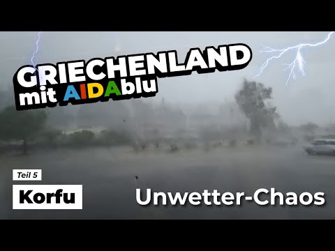 Korfu & Abreise-Chaos wegen Unwetter ⚡ AIDAblu Griechenland Kreuzfahrt 2025