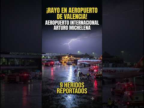 Rayo impacta contra el Aeropuerto Internacional Arturo Michelena de Valencia, estado Carabobo