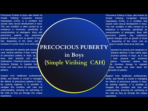 Understanding Simple Virilizing Congenital Adrenal Hyperplasia (CAH) in Boys