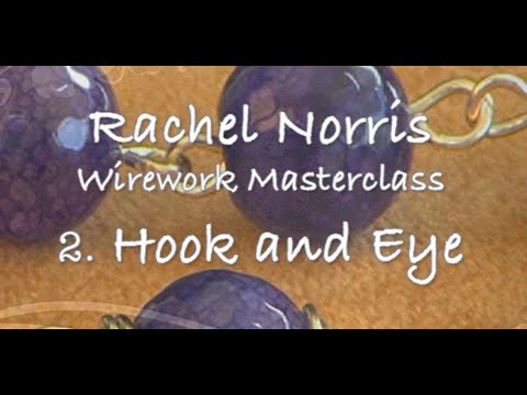 How to make a hook and eye simple wirework link. Beginners video 2