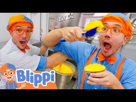 Blippi’s Orange Gelato Chaos! | 📖Blippi📖 Moonbug Kids📖 Learning Corner