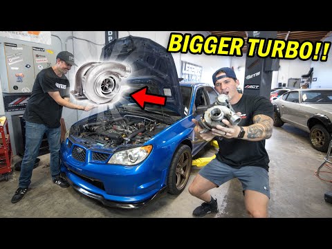 More BOOST For the Hawkeye WRX | Big Turbo Install!