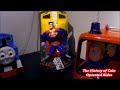 2000s Jolly Roger Coin Operated Locomotive Kiddie Ride Superman
