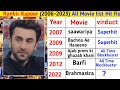 Ranbir Kapoor all movie list|(2007_ 2023)ranbir kapoor movie list hit or flop||#movie