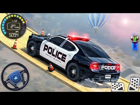 US Police Car Driving Stunts Racing 2023 - Impossible Ramp Car Simulator 3D - Android GamePlay