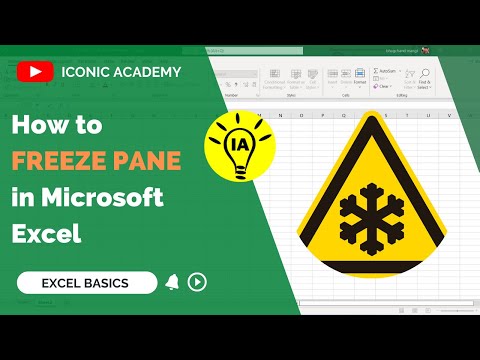 How to Freeze Top Row and First Column in Microsoft Excel or Multiple Rows || ICONIC ACADEMY