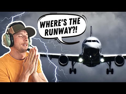 Landing in BAD WEATHER! | Explained by a Commercial Pilot #aviation
