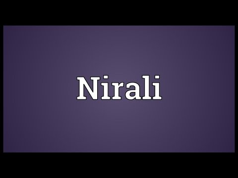 Nirali Meaning