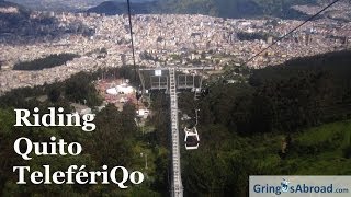 preview picture of video 'Riding Quito TelefériQo Up Ecuador's Pichincha Volcano'