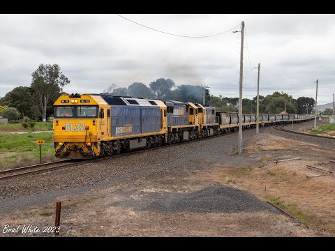 Trackside: Saturday Freight around Ararat inc. PN Yelta-Portland Grain & Aurizon 7MP1- 26/8/23