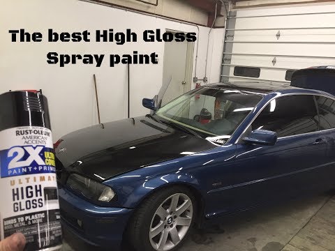 The Best spray can paint for high gloss. (Hood has...