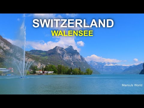 Switzerland top places 🇨🇭 Lake Walen, Seerenbachfalls and village of Weesen