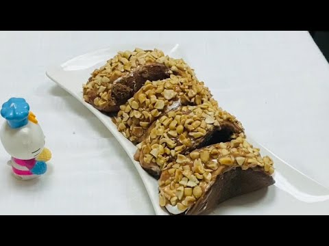 No Bake Soft And Moist Chocolate Cake Tacos