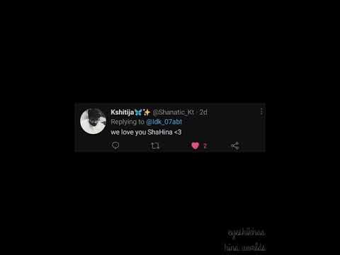 We love you ShaHina ❣️