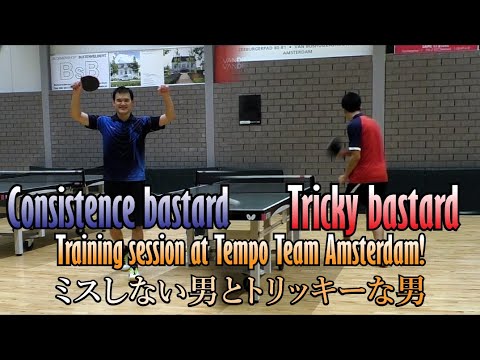 Training session at Tempo Team with Theerakant & Maurice! ミスしない男＆トリッキーな男と練習と対戦！