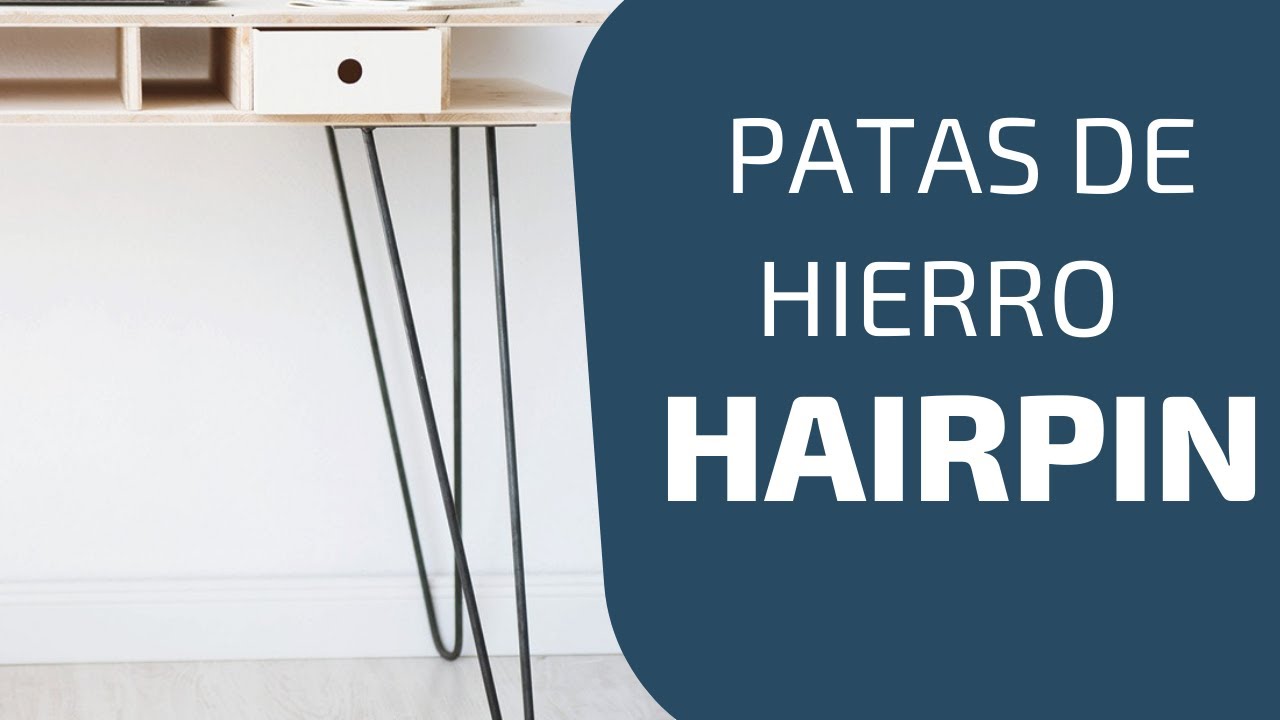 Como hacer patas de hierro para mesa - Patas HAIRPIN
