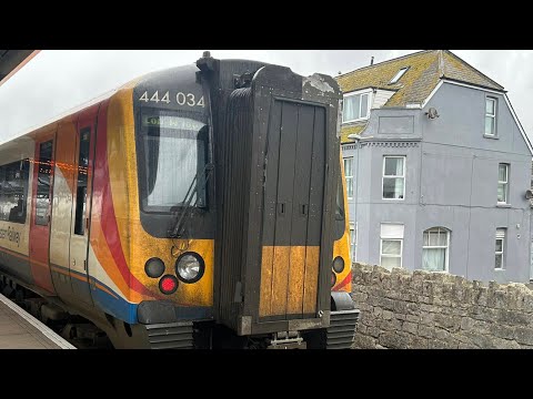 Looking inside a South Western Railway class 444. (Weymouth.)