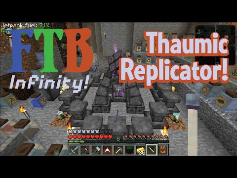 Thaumic Replicator and Boots of the Comet on FTB Infinity!