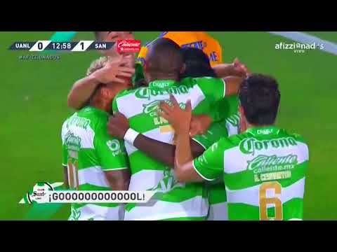 Gol de Emerson Rodríguez | Tigres 0-1 Santos | Liga BBVA MX - Apertura 2023 - Jornada 5