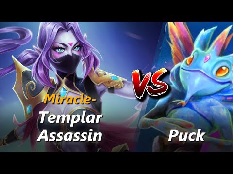 How to Templar Assassin mid vs Puck (feat. Miracle-) | First 10 minutes