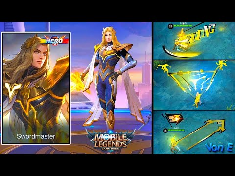 LANCELOT HERO SKIN | SWORDMASTER SKIN |THE LEGEND OF SWORD | SKILL EFFECTS | Mobile Legends 🟢 MLBB