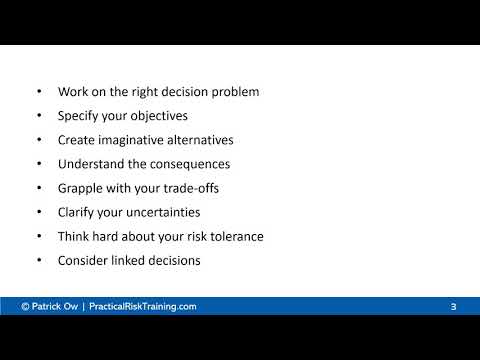 Making informed decisions using PrOACT