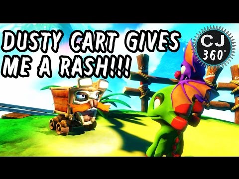 360° Let's Play | Yooka-Laylee Part 3 | Dusty cart gives me a rash