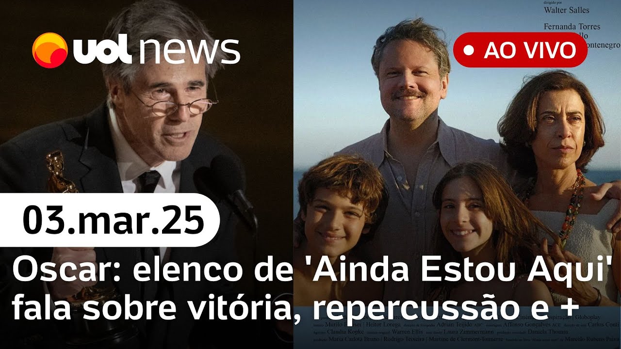 Oscar: atores de 'Ainda Estou Aqui' falam sobre prêmio; repercussão internacional e mais | UOL News