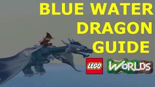 BLUE WATER DRAGON! LEGO WORLDS.