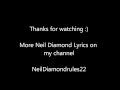 Neil Diamond - A Matter Of Love, Lyrics