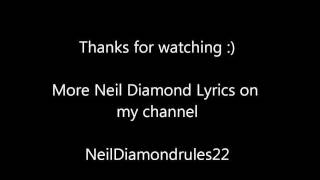 Neil Diamond - A Matter Of Love, Lyrics