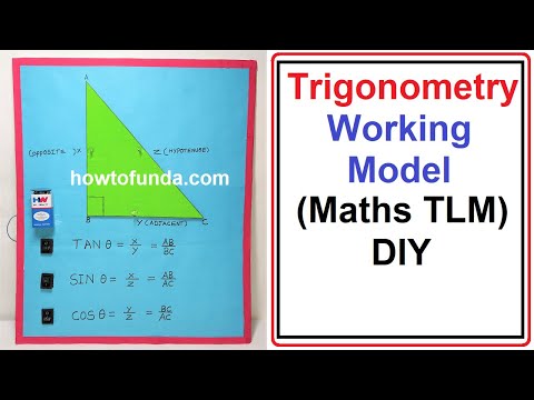 Trigonometric Ratios Math s Working Model TLM project howtofunda craftpiller