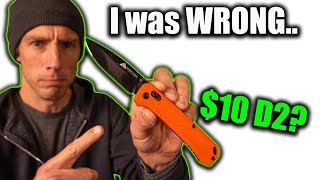 The Controversial $10 D2 Knife They Shouldn’t Have Made