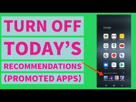 How To Turn Off/Remove Today's Recommendations | Promoted Apps In Xiaomi Phones #xiaomi #redmi #poco